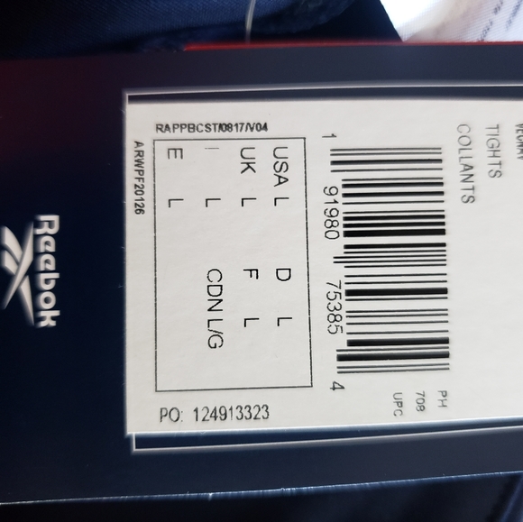 🌟sale Reebok high-rise work out/ yoga leggings - Picture 8 of 8